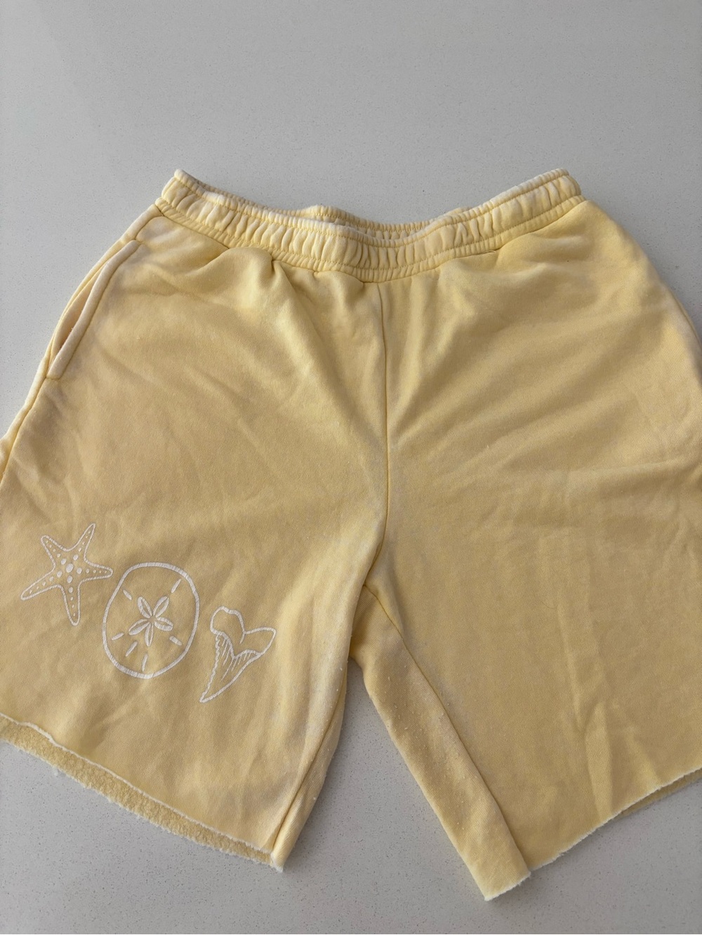 Double Zero Pale Yellow Shorts